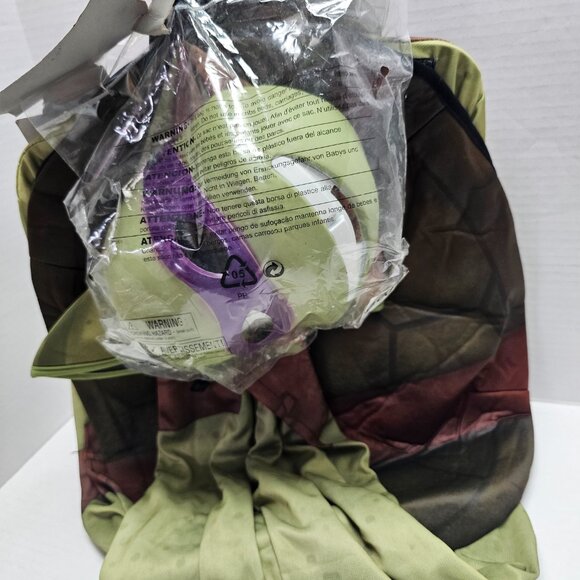 New Child Teenage Mutant Ninja Turtle Costume Boy Girl L 12-14 Rubies DONATELLO - Picture 9 of 15